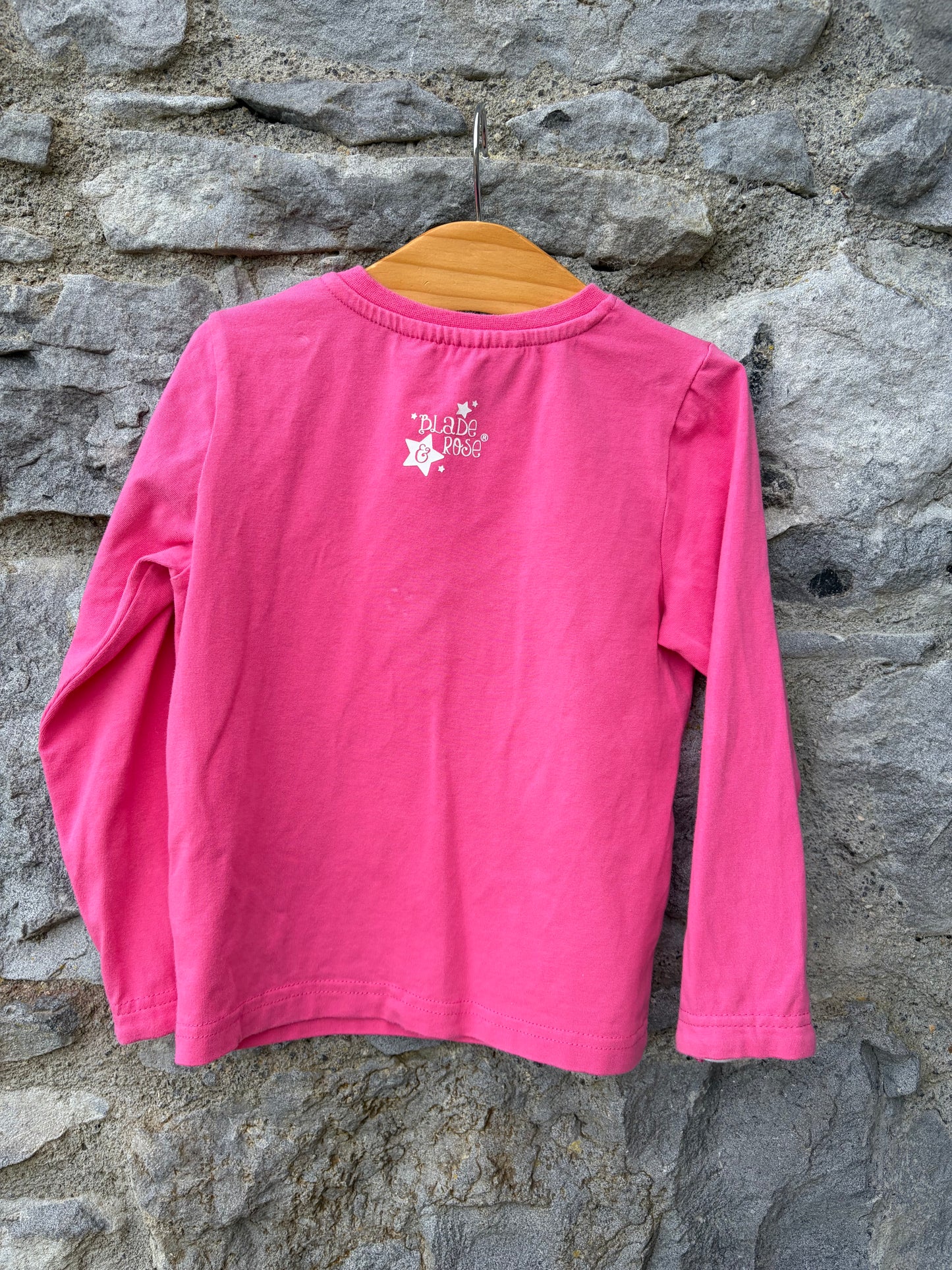 Unicorn pink top  3-4y (98-104cm)