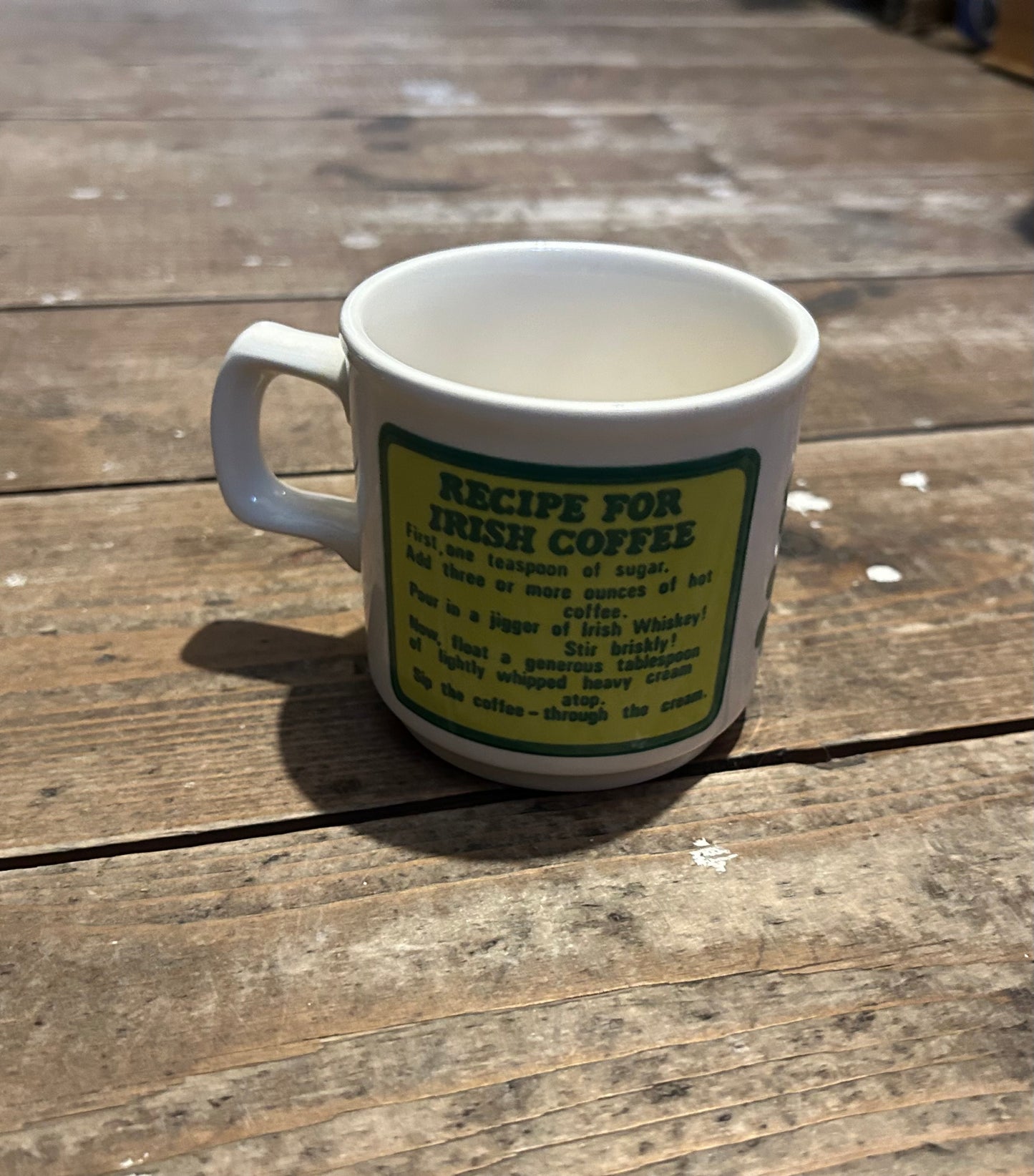 Irish coffee cup