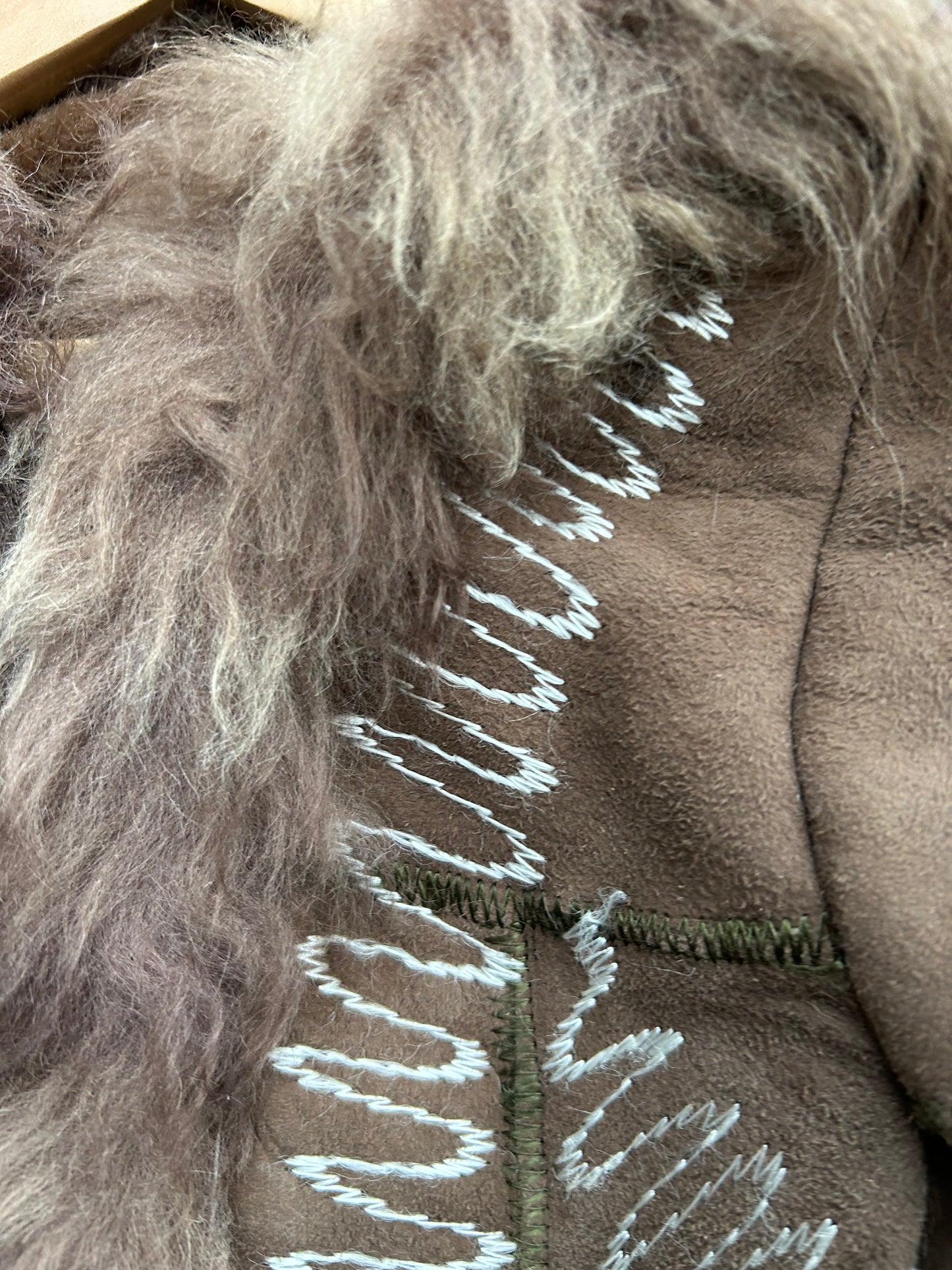 80s Afgan sheepskin coat  2-3y (92-98cm)