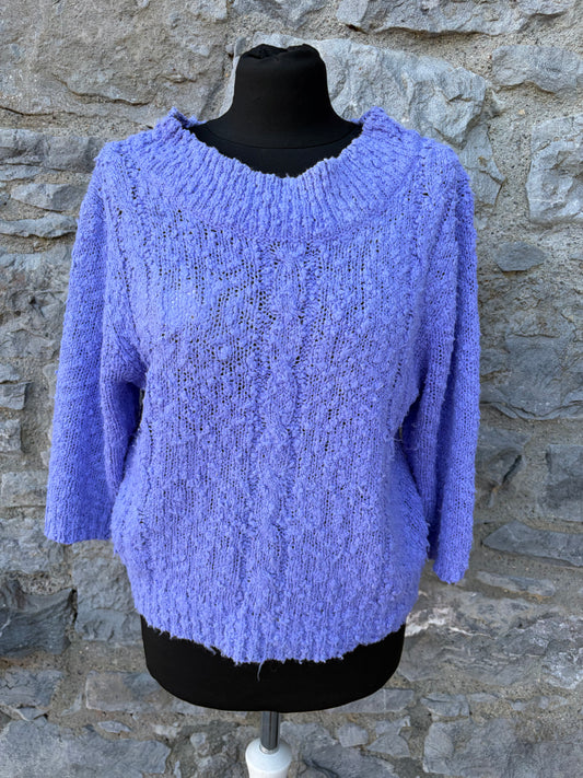 80s purple jumper uk 10-12