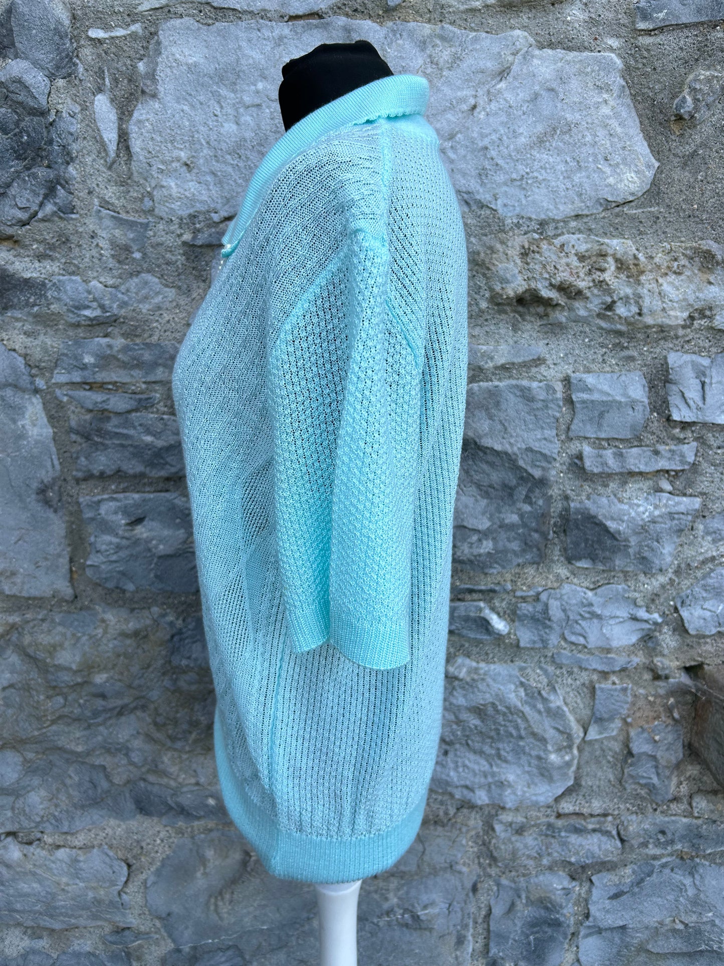 90s aquamarine knitted top uk 16-18