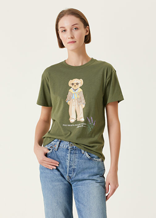 RL bear khaki T-shirt uk 12