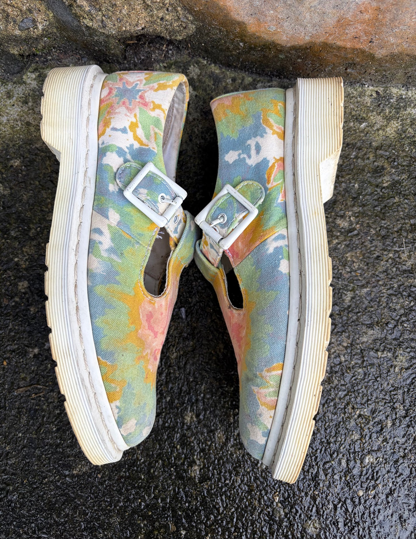 Tie-dye canvas shoes  uk 5 (eu 38)