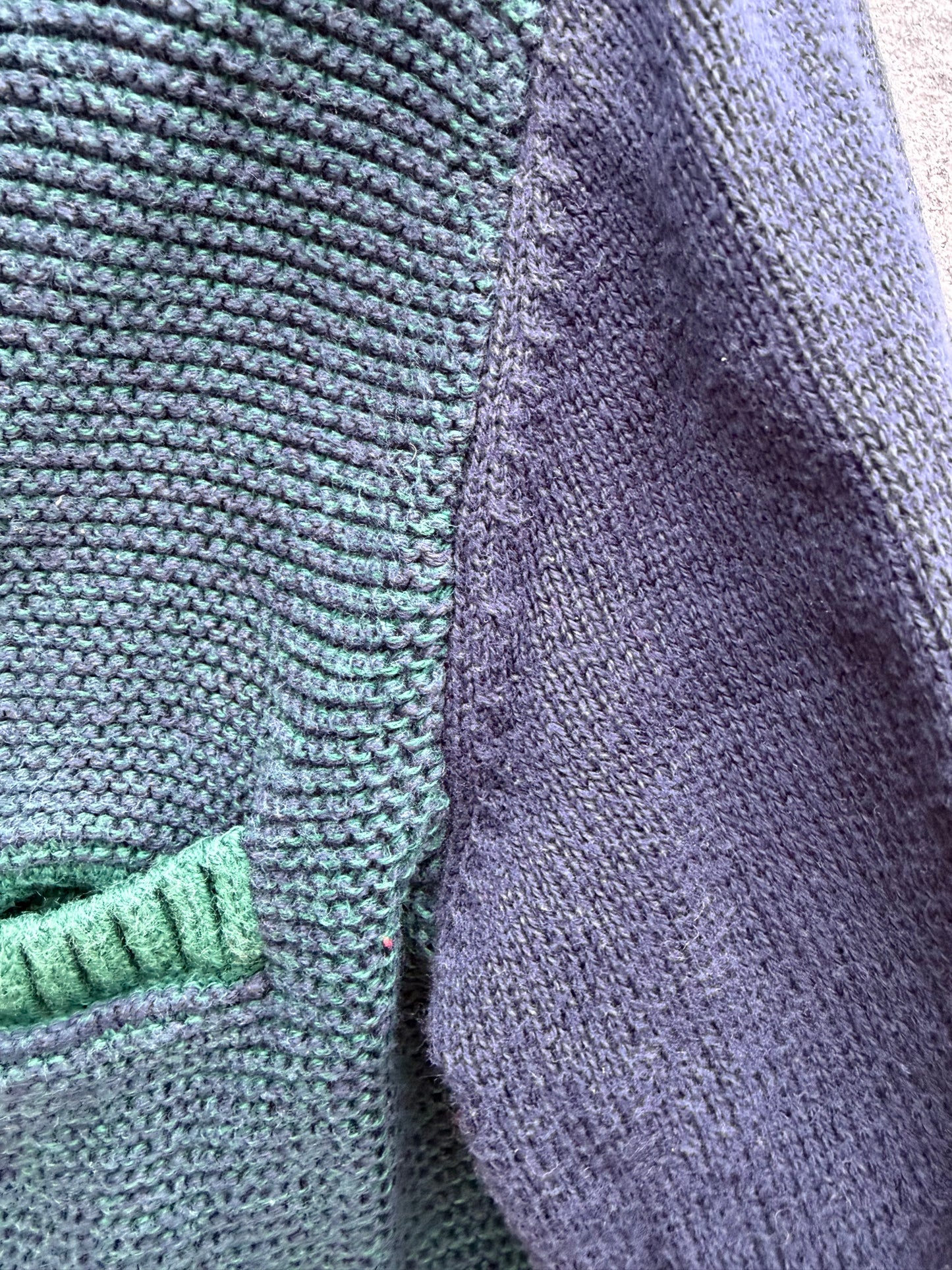 Navy&green cardigan 3y (98cm)