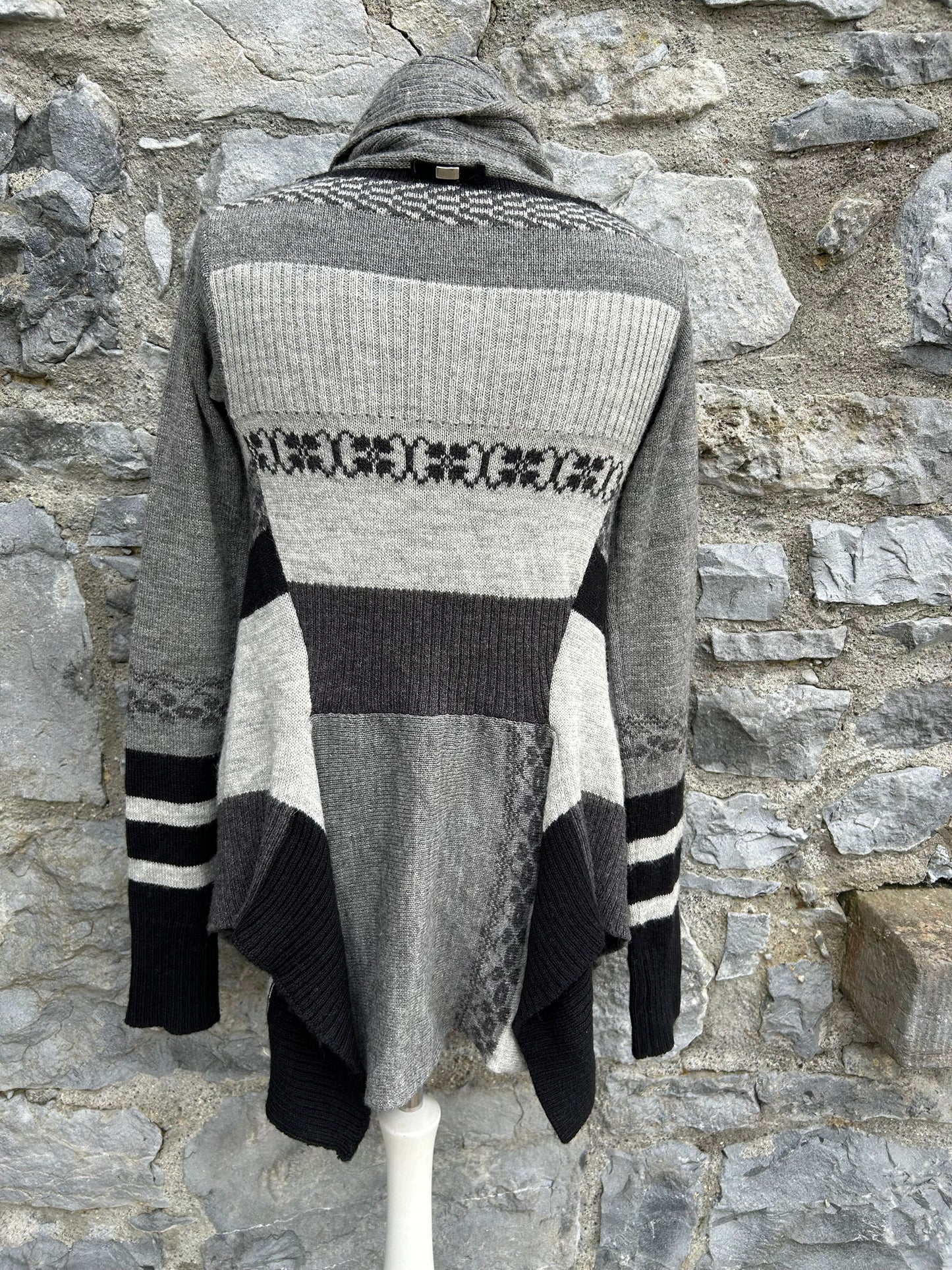 Grey open cardigan uk 6-8