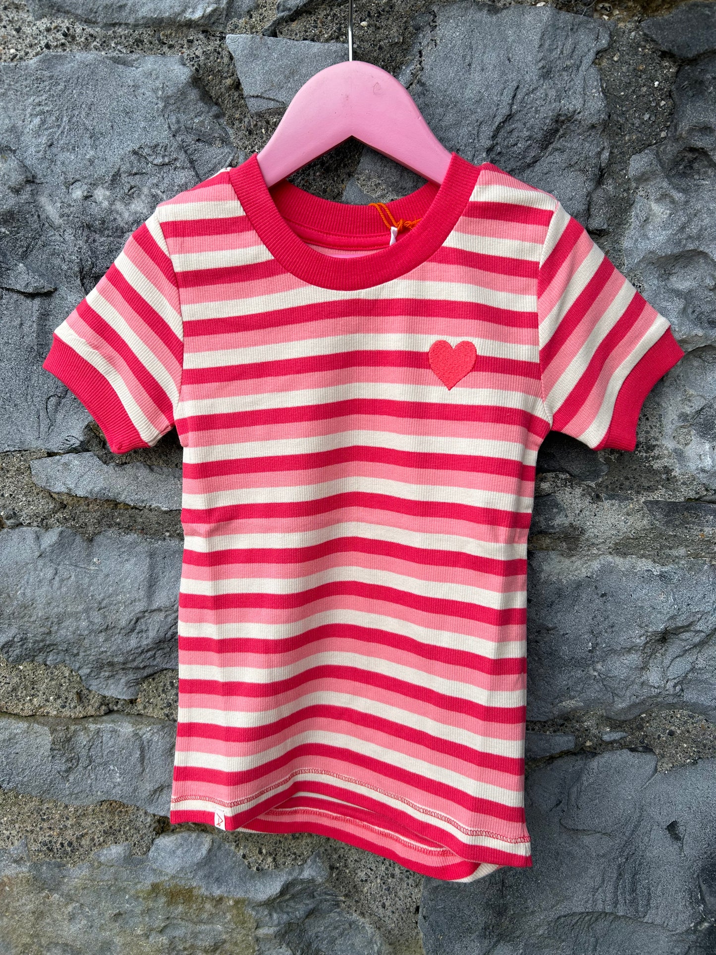 Strawberry ice stripes T-shirt   4y (104cm)