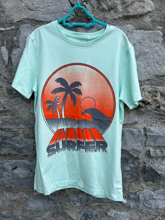 Surfer mint T-shirt 11-12y (146-152cm)
