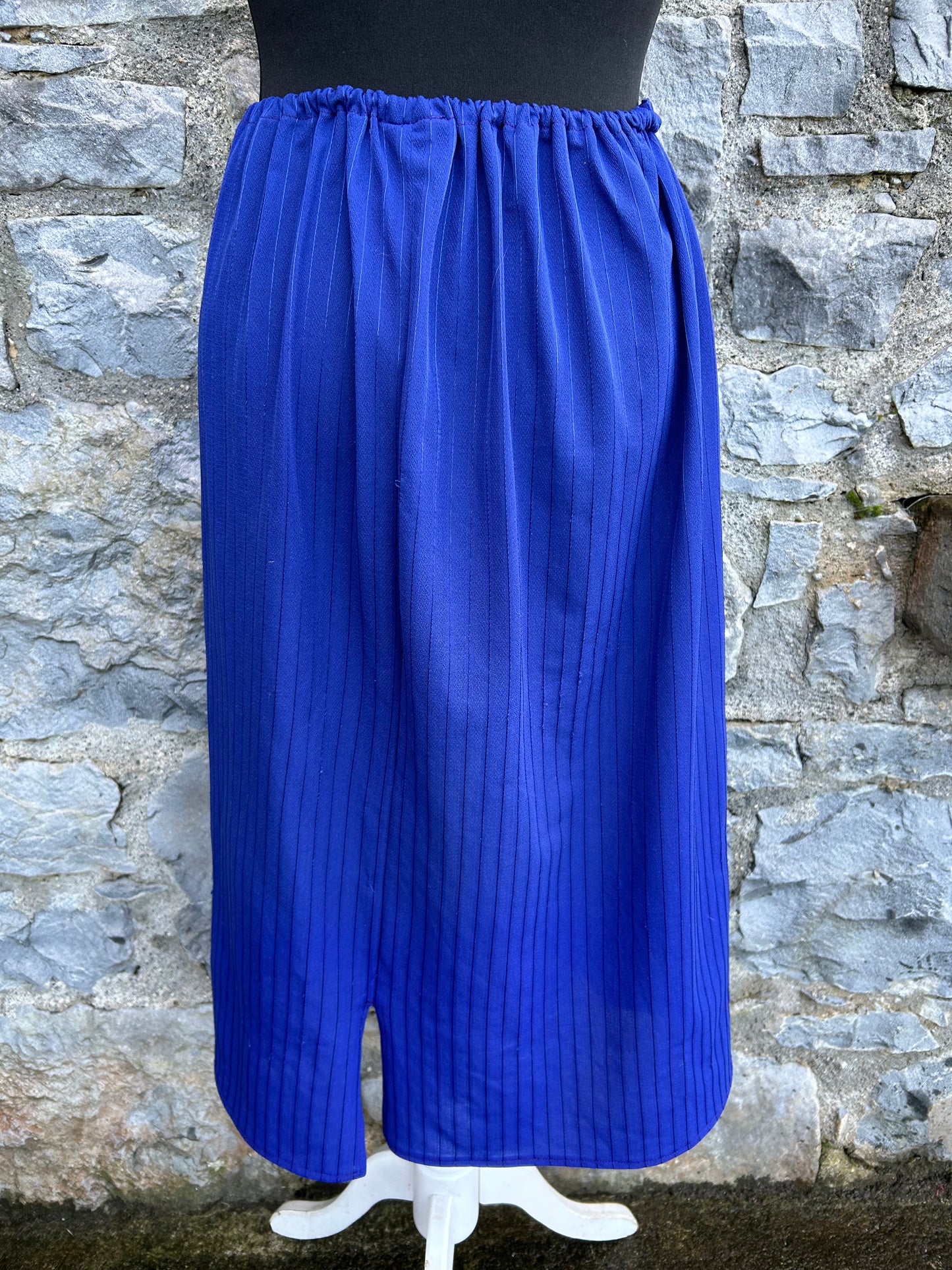 80s blue top&skirt uk 10-14