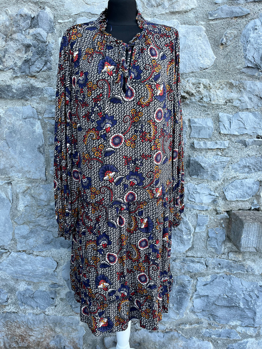 Autumn print dress uk 16-18