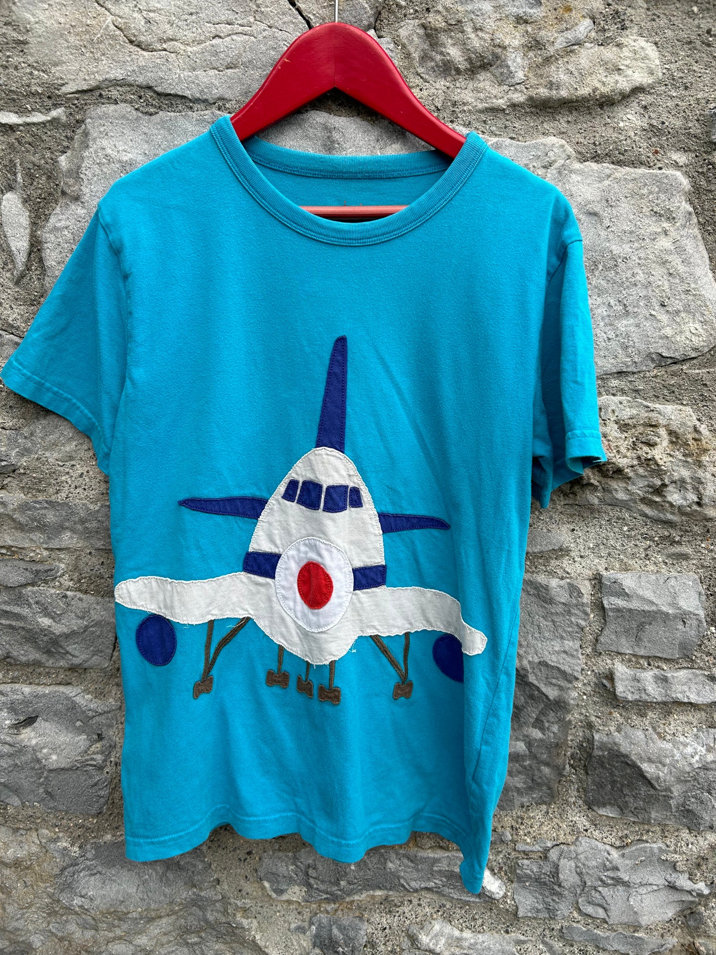 Plane blue T-shirt  9-10y (134-140cm)