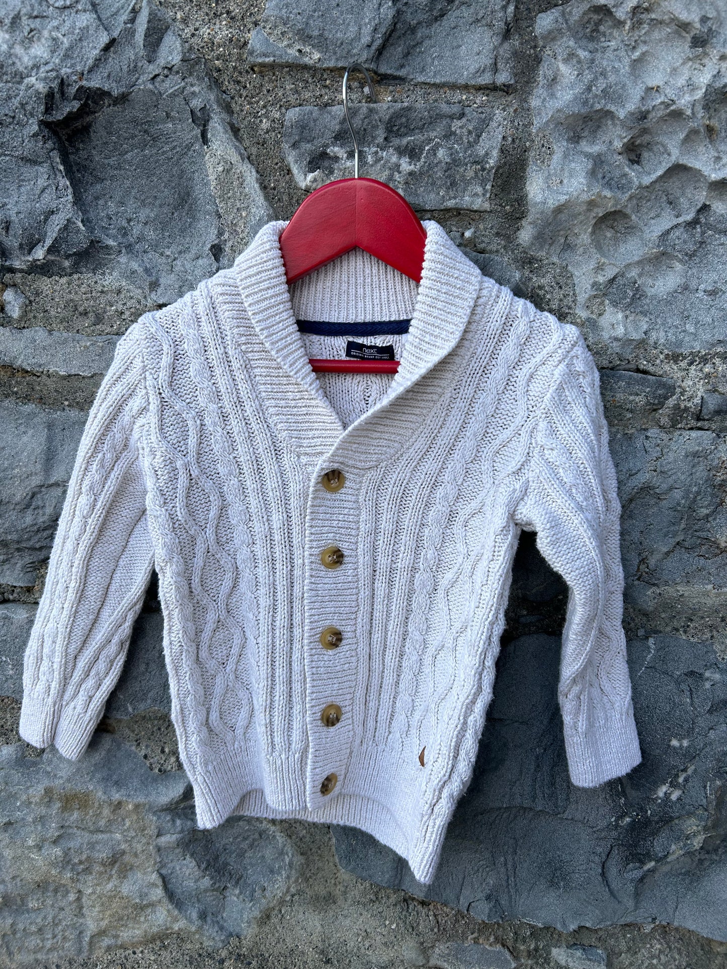 Cream cable cardigan 2-3y (92-98cm)