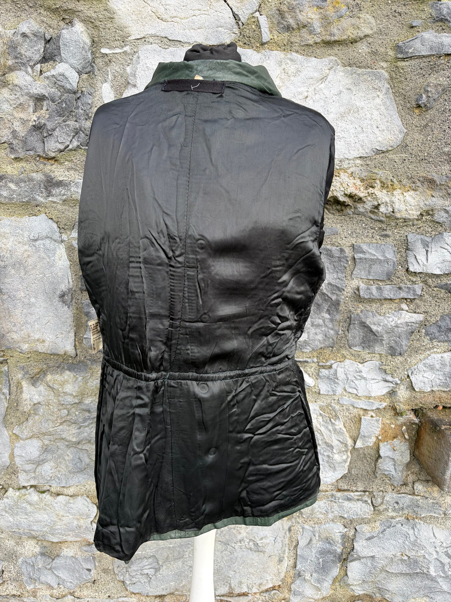 90s green leather jacket uk 12