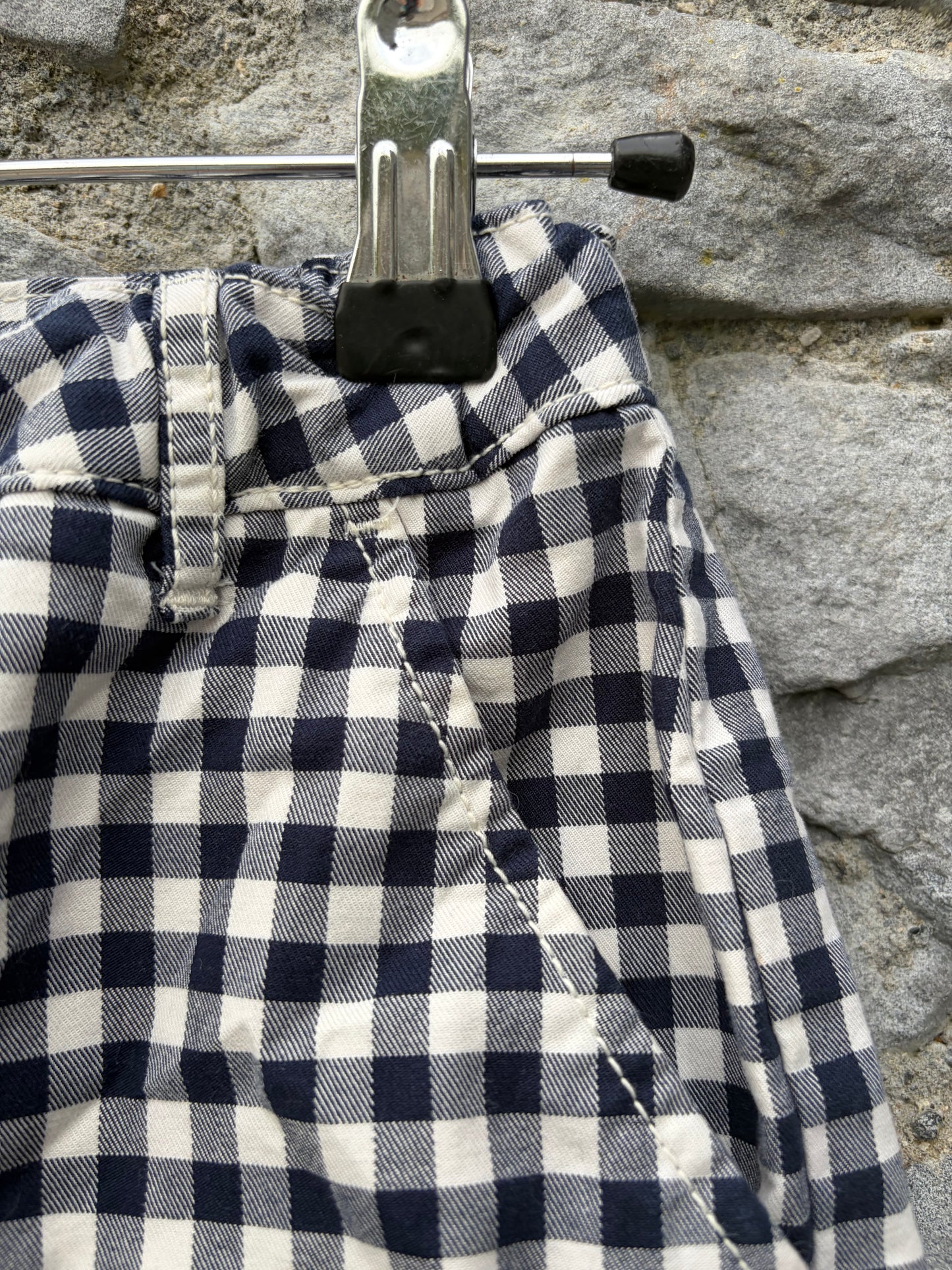 Black&white gingham shorts  11-12y (146-152cm)