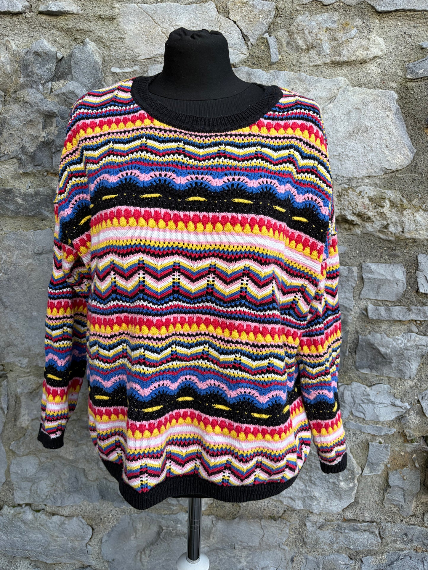 Colourful chevron jumper uk 14-16
