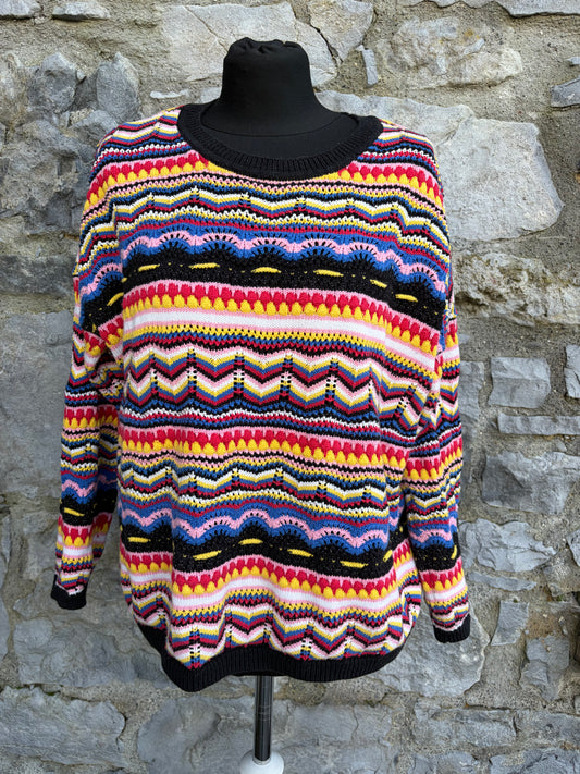 Colourful chevron jumper uk 14-16