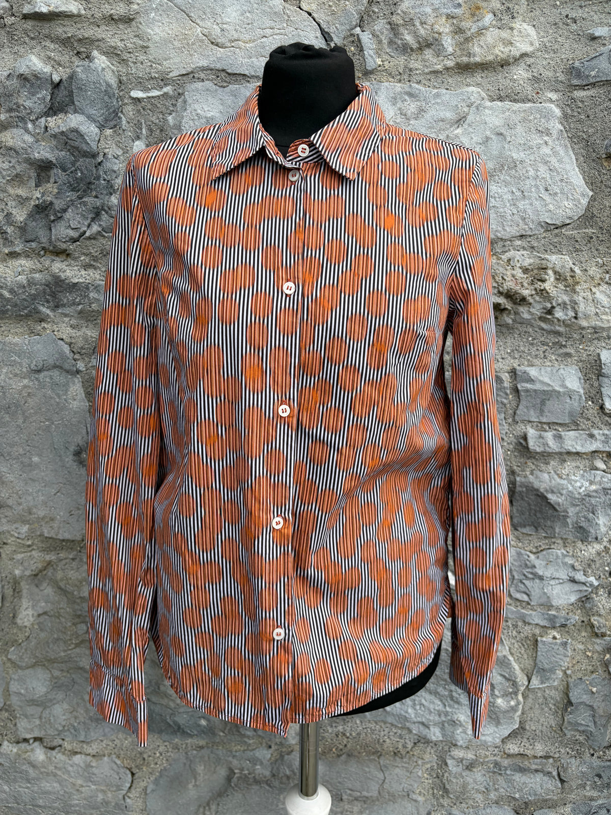 Orange abstract dot shirt uk 6-8