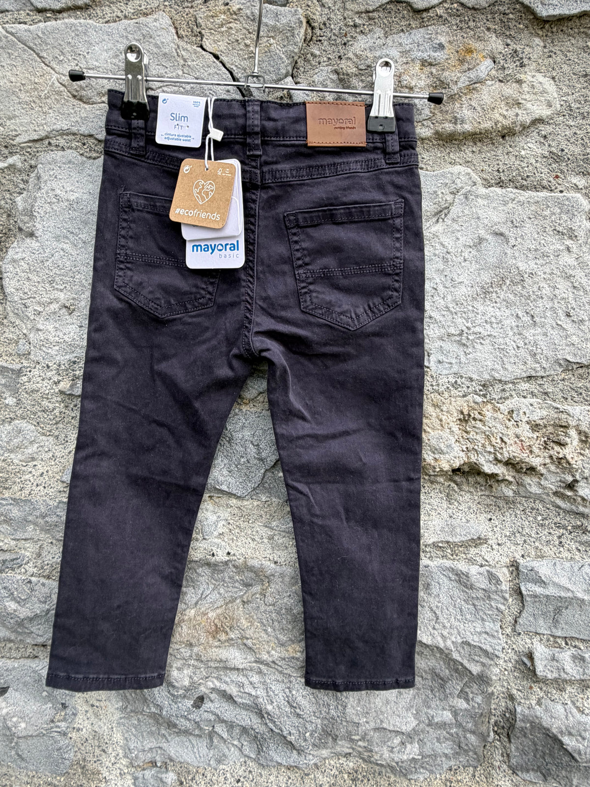 Navy chinos 2y (92cm)