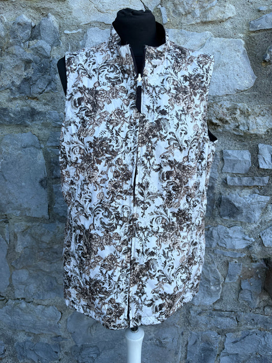 Y2K botanic print reversible gilet uk 12