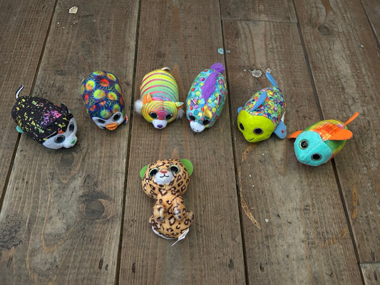 7 tiny ty soft toys