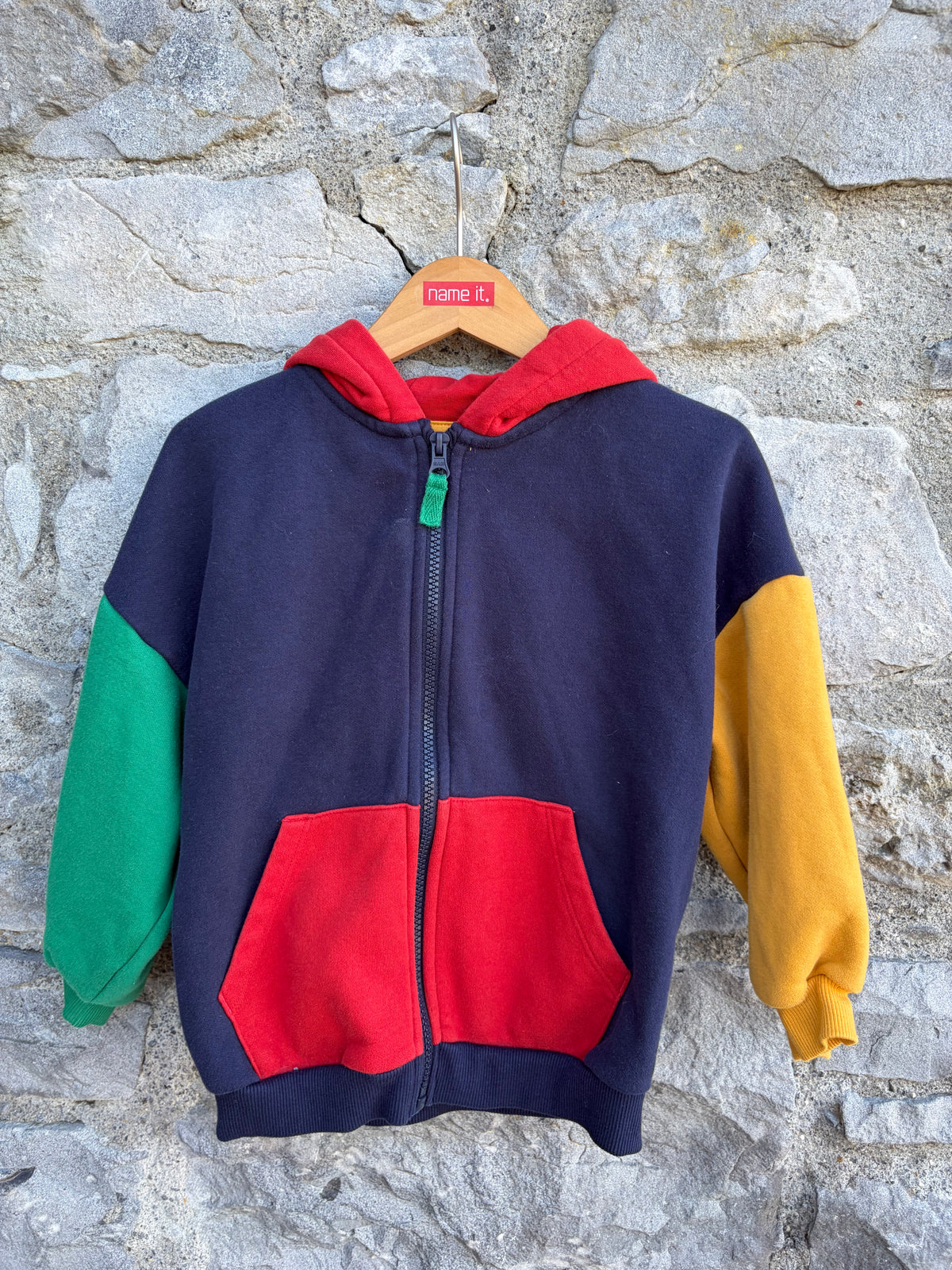 Navy&red hoodie 4-5y (104-110cm)