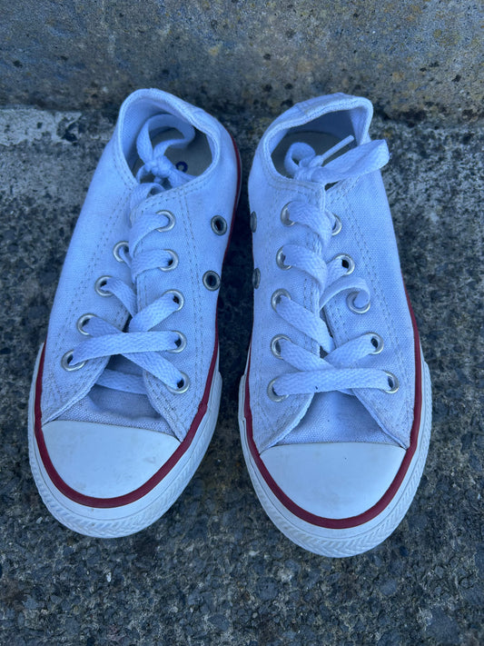 White converse  uk 10 (eu 27)