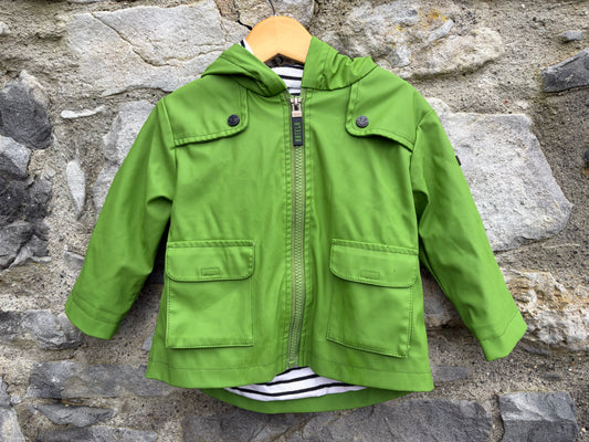 Green raincoat  9-12m (74-80cm)