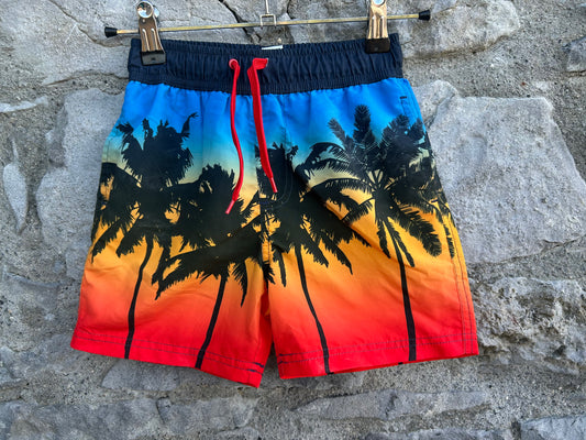Sunset Palms swim shorts  5-6y (110-116cm)