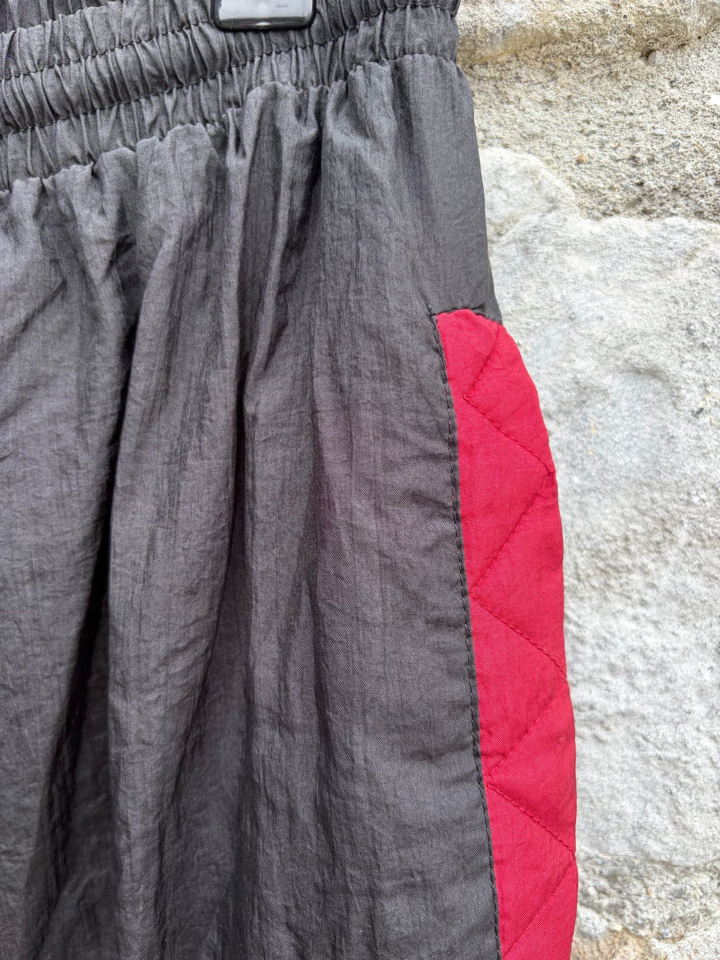 80s black shell pants Medium