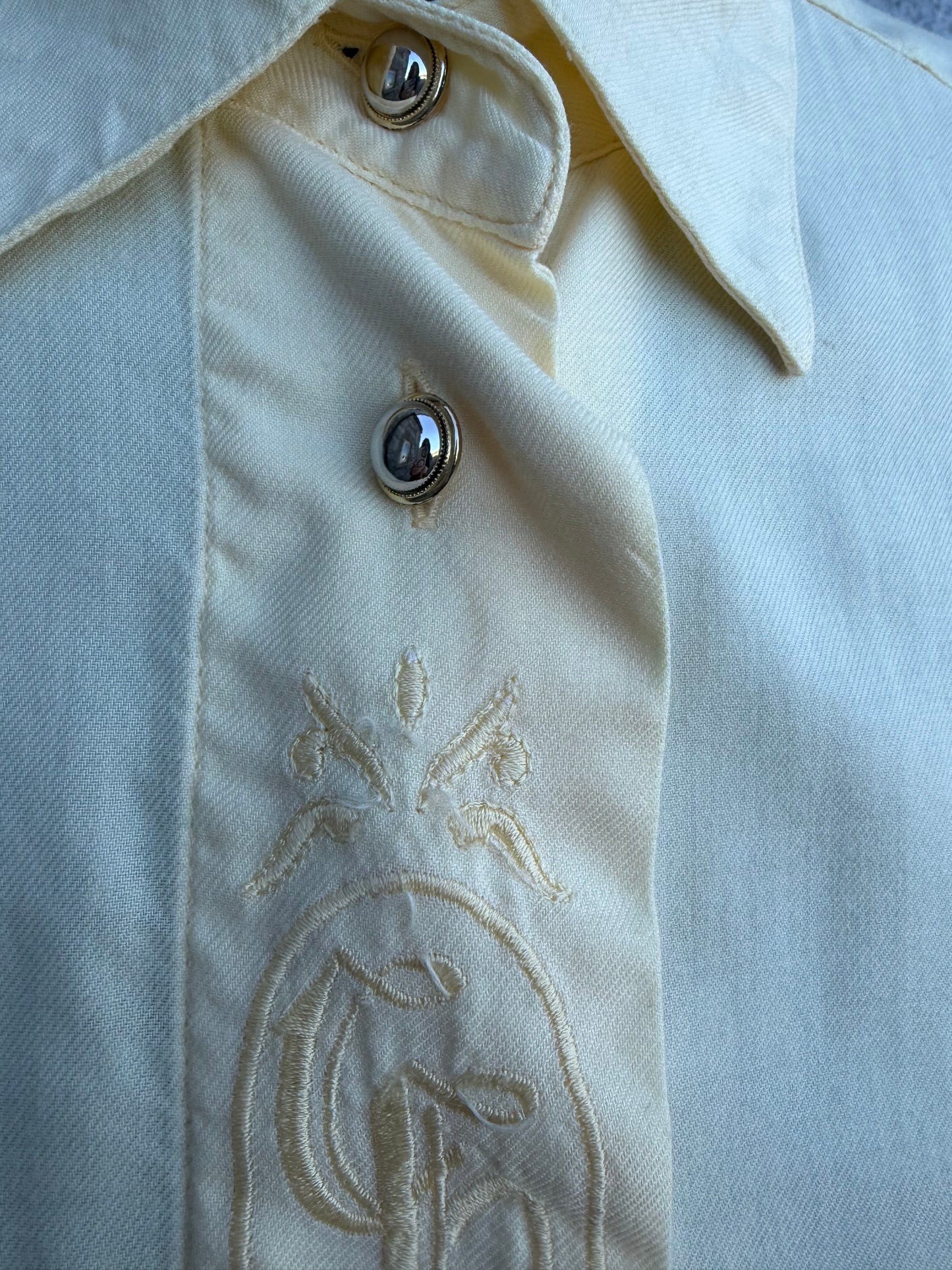 90s yellow blouse uk 10-12