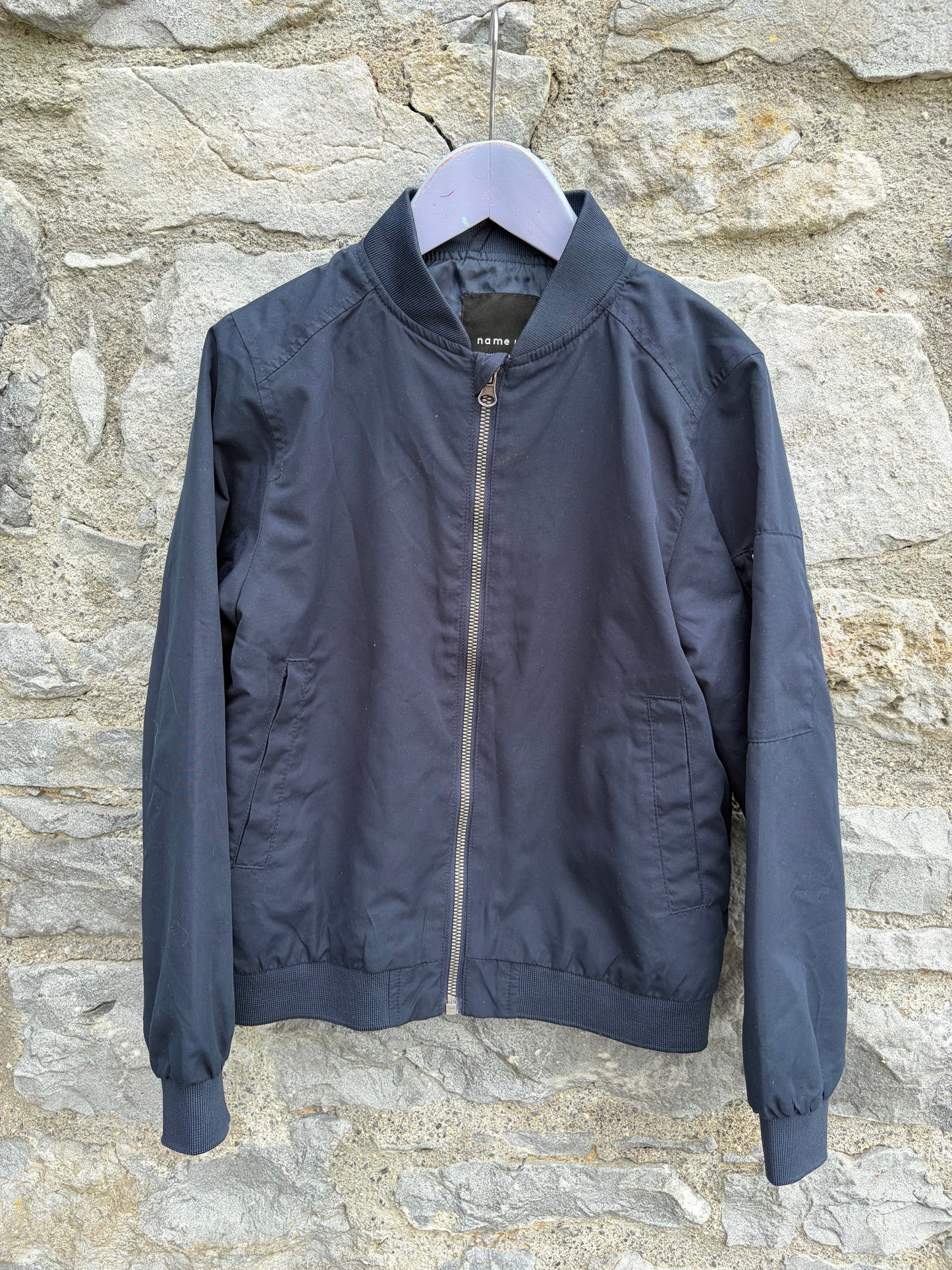 Navy bomber jacket  9y (134cm)