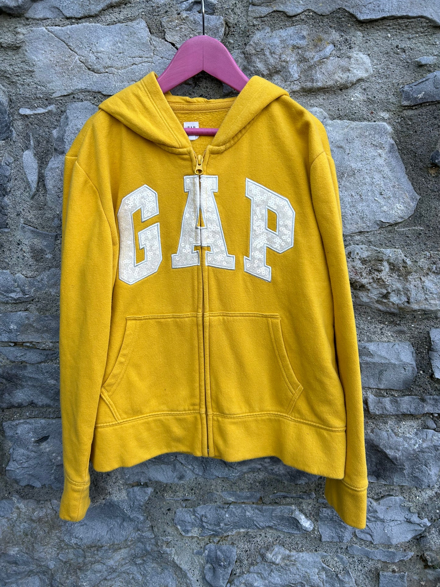 Yellow hoodie 12-13y (152-158cm)
