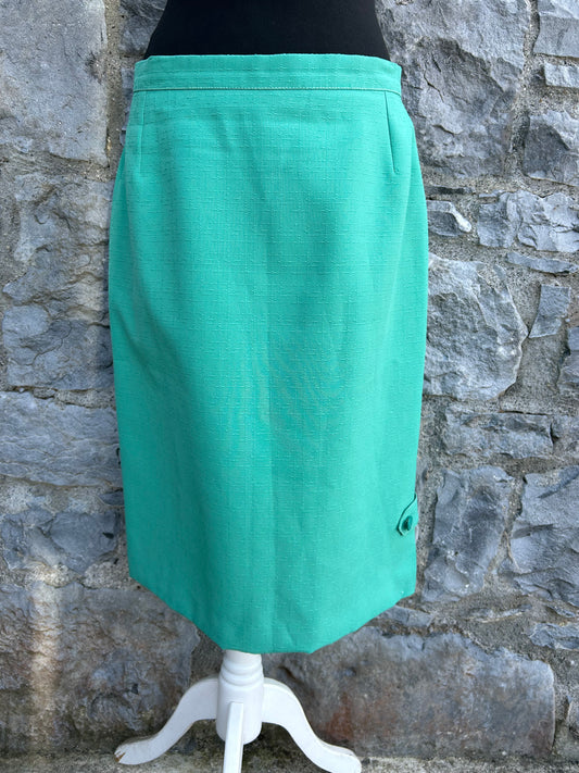 90s green skirt uk 12-14