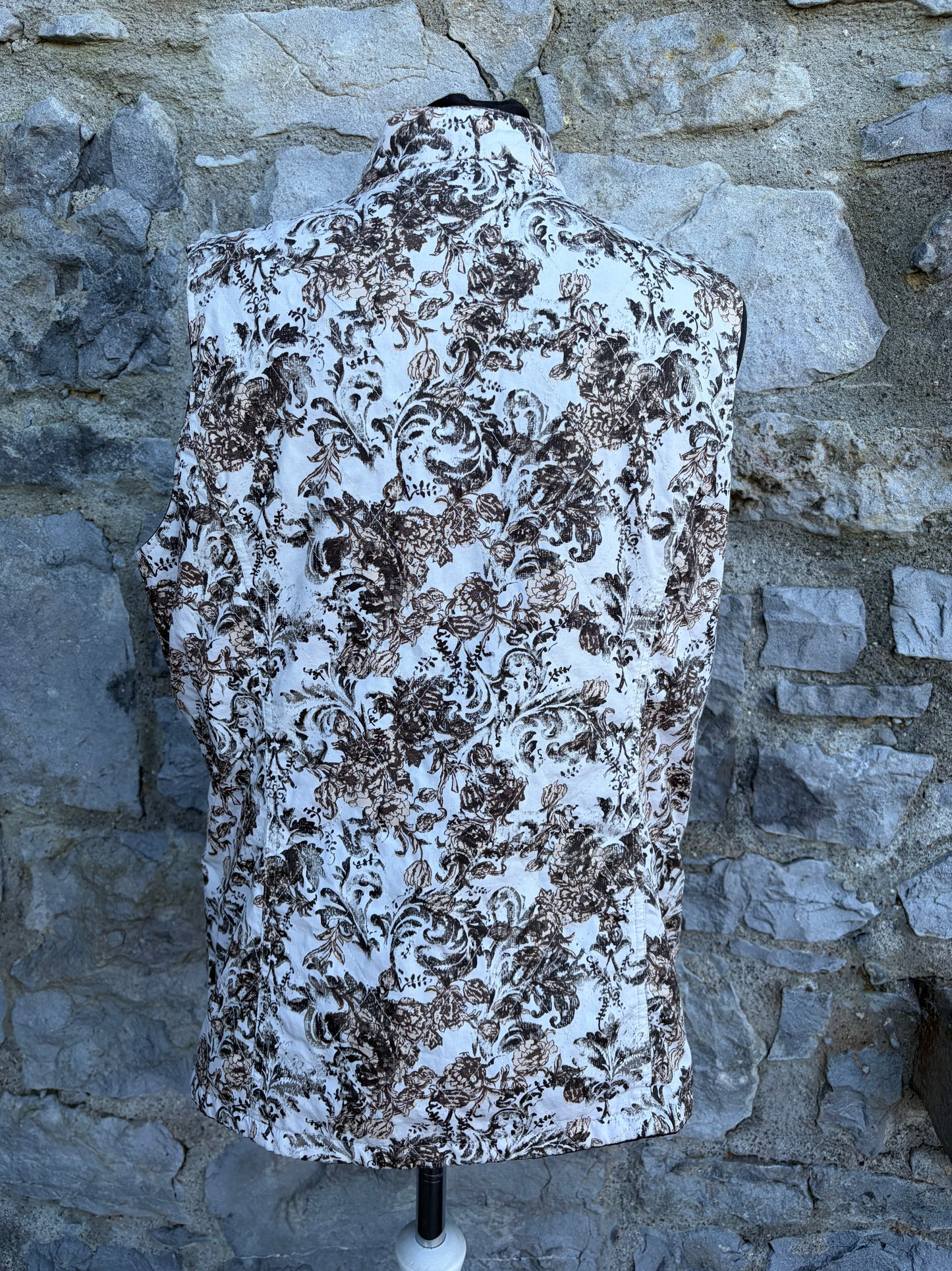 Y2K botanic print reversible gilet uk 12