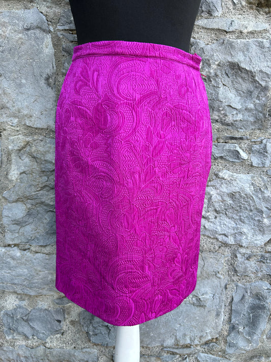 Pink Brocade skirt uk 8