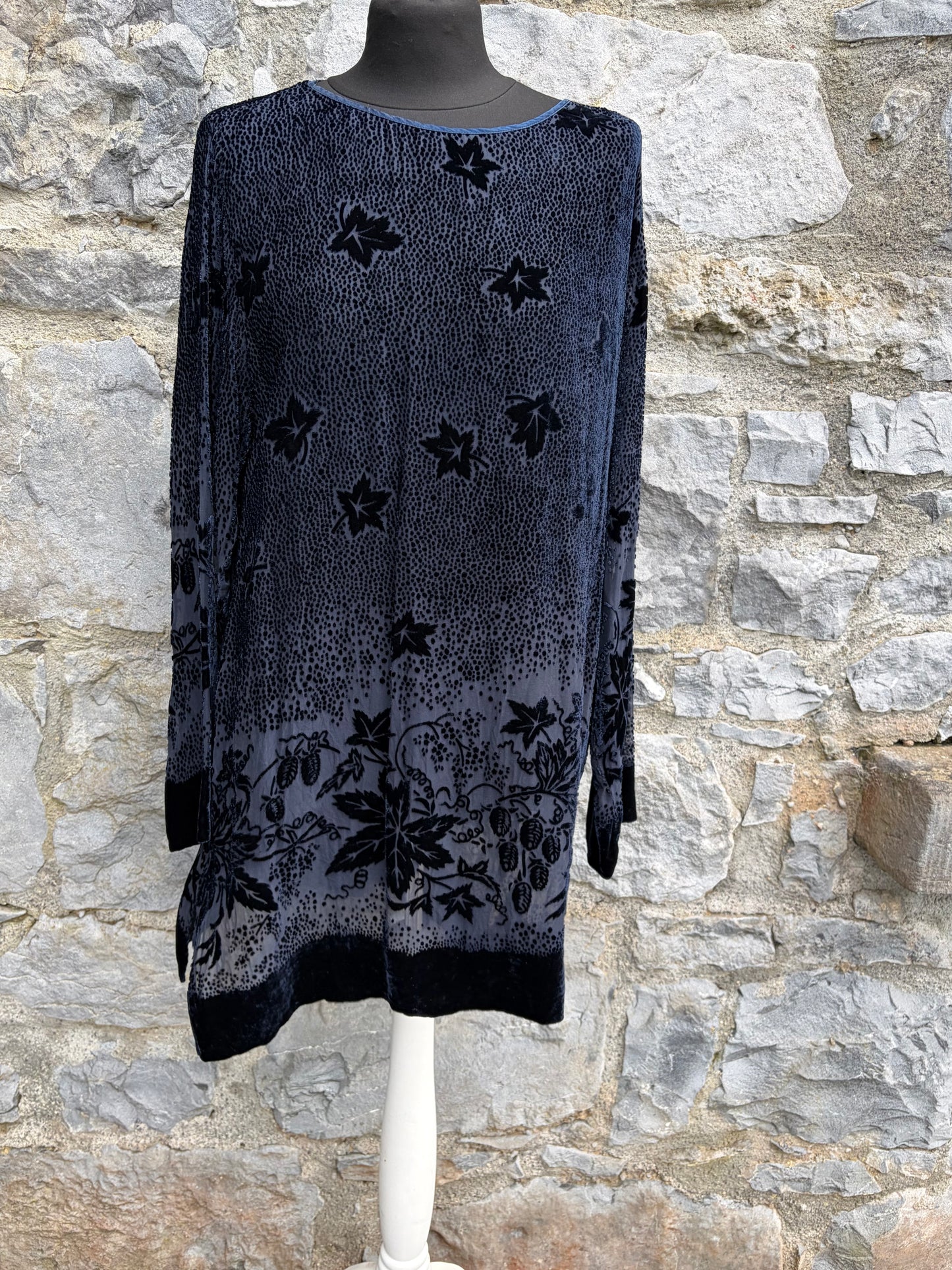 Navy sheer tunic uk 12-14