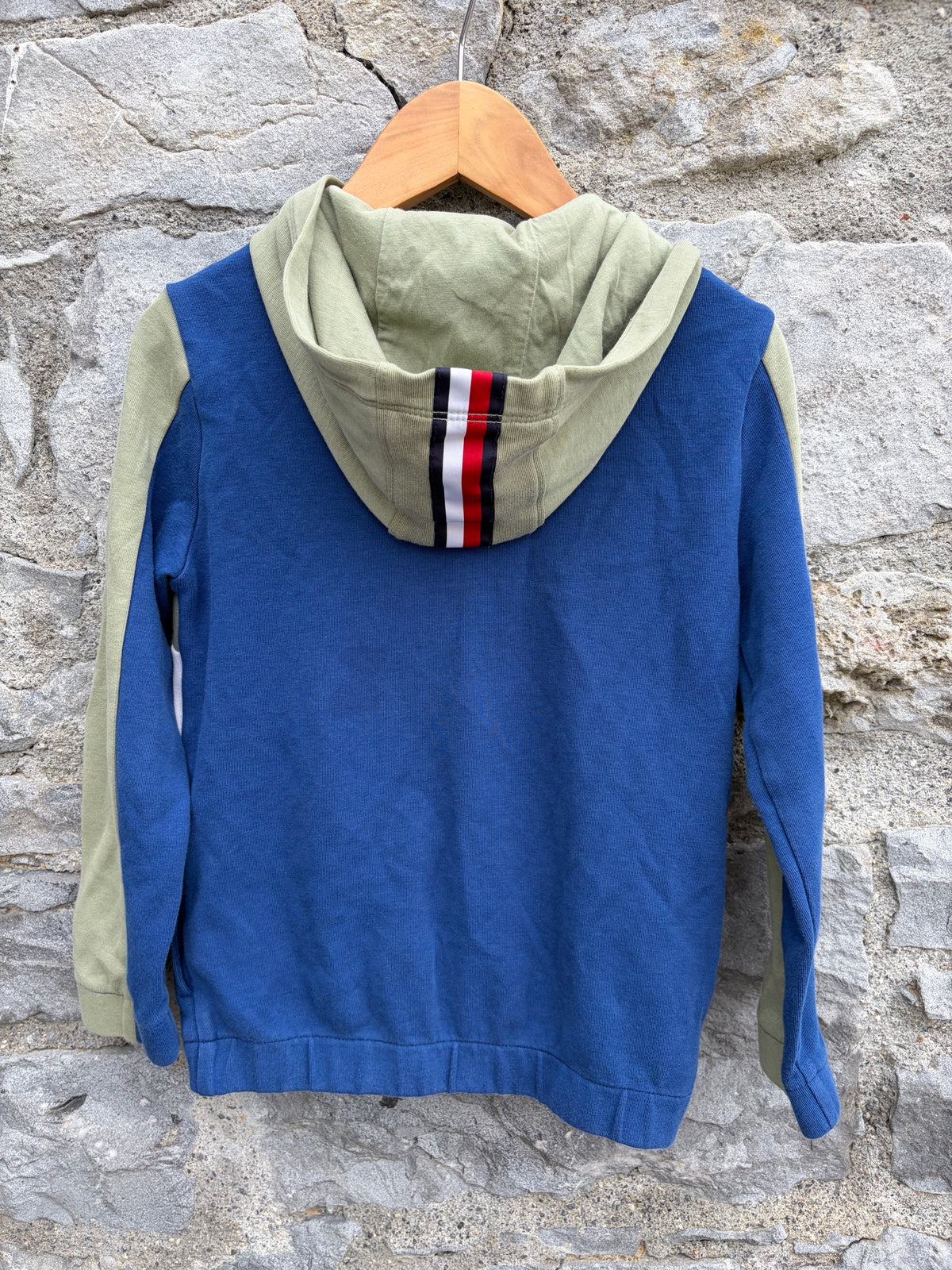 TH beige&navy hoodie  6-7y (116-122cm)