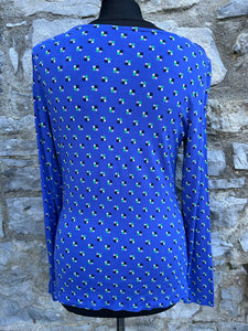 Blue spotty top uk 12