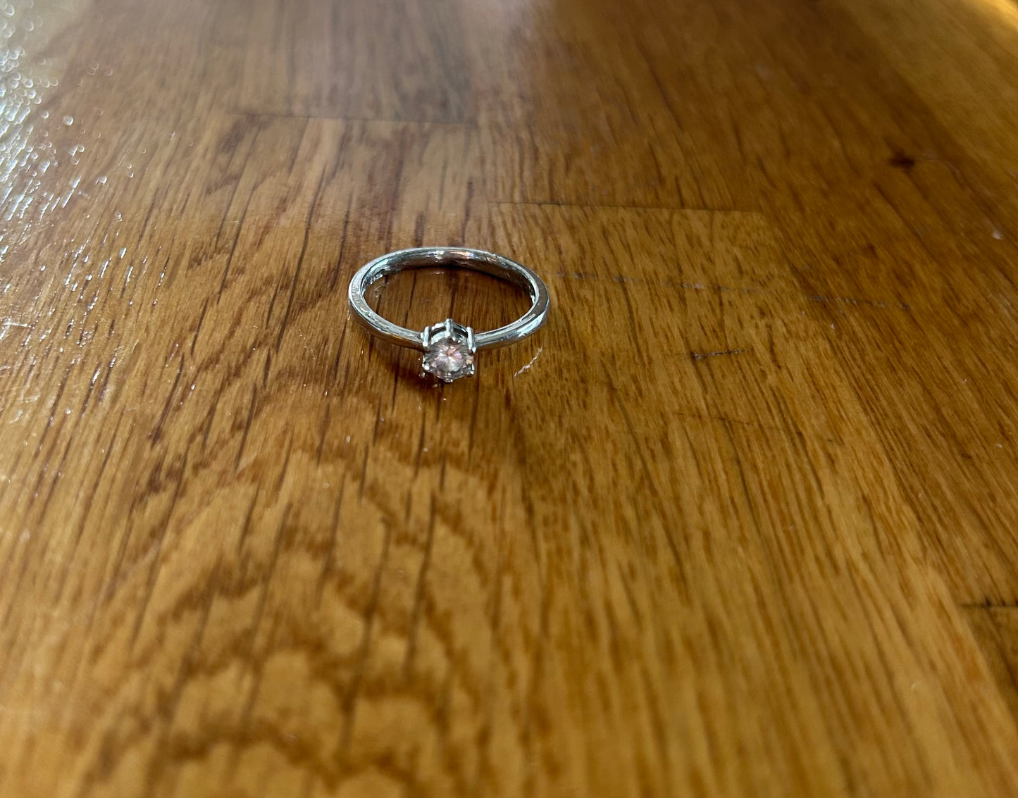 Silver engagement ring style