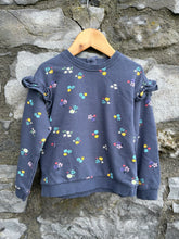 Load image into Gallery viewer, Navy floral sweatshirt  2-3y (92-98cm)

