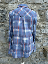 Load image into Gallery viewer, Blue check shirt uk 10-12
