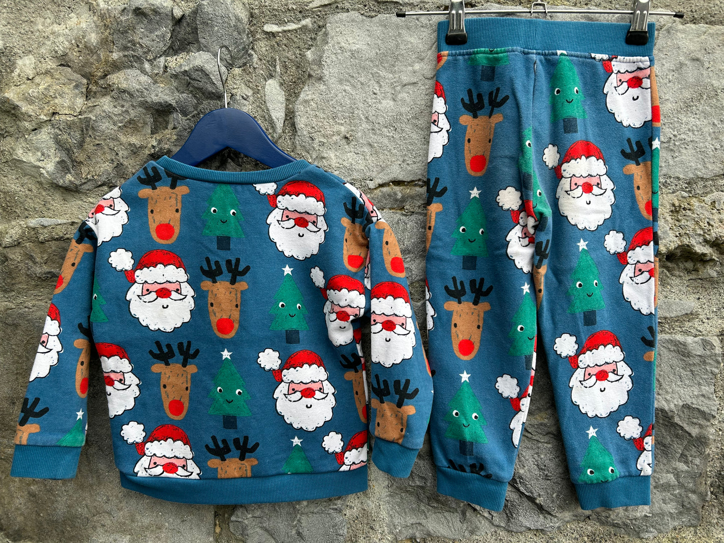 Santa blue tracksuit   2-3y (92-98cm)