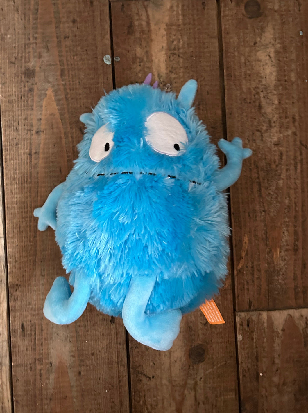 Blue fluffy monster