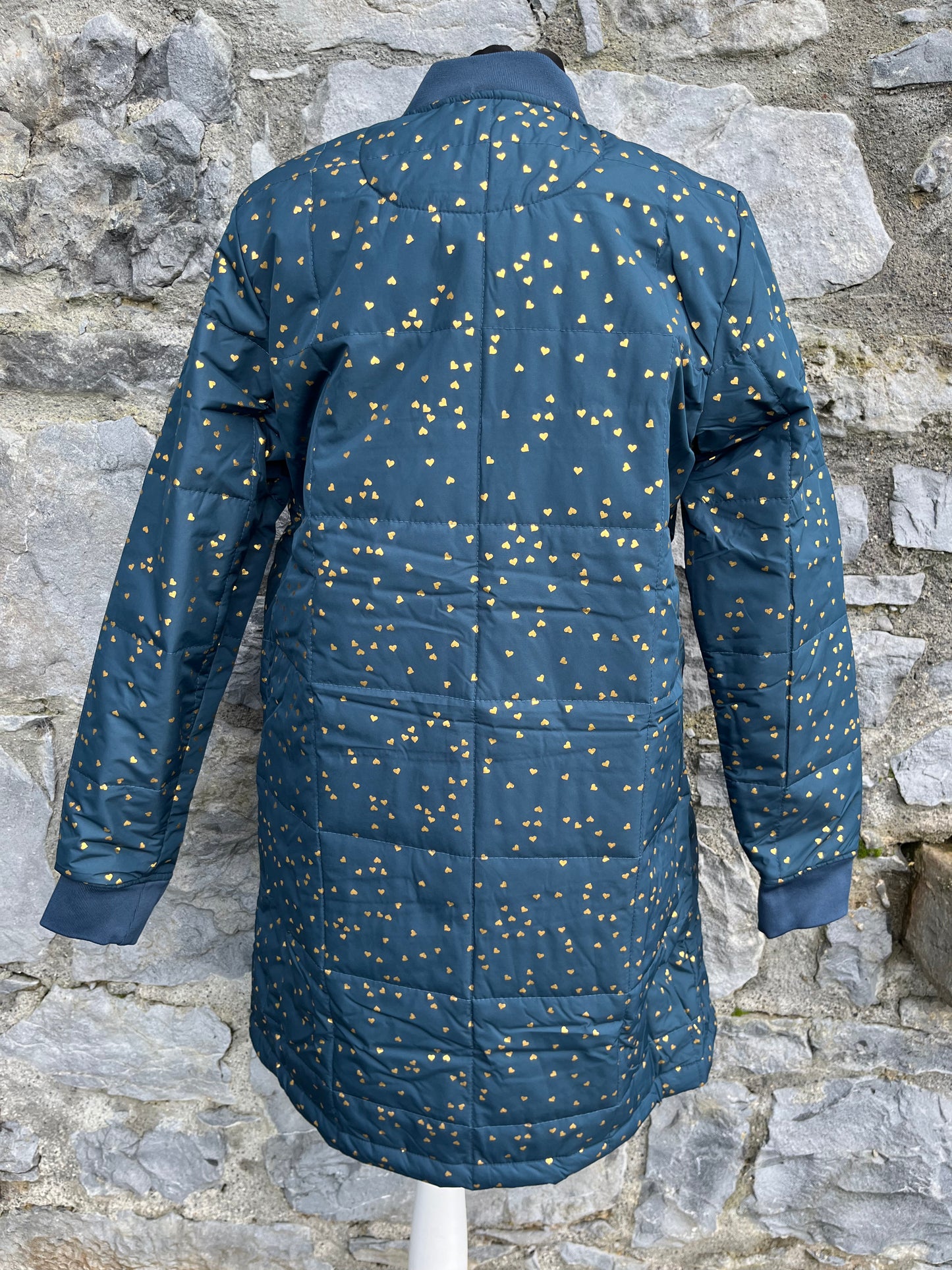 Danefae Petrol gold hearts coat uk 10-12