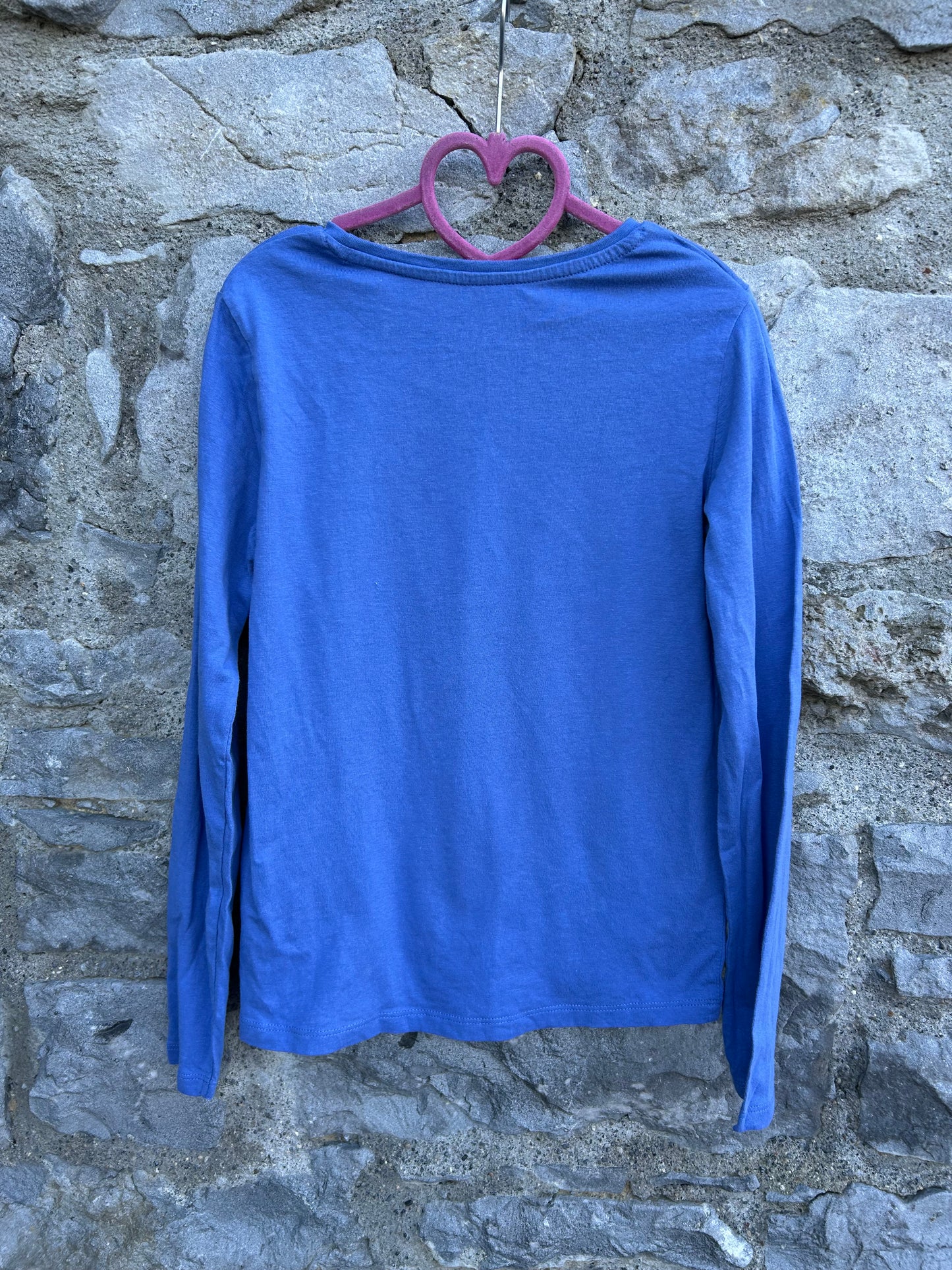 Flowers butterfly blue top  9-10y (134-140cm)