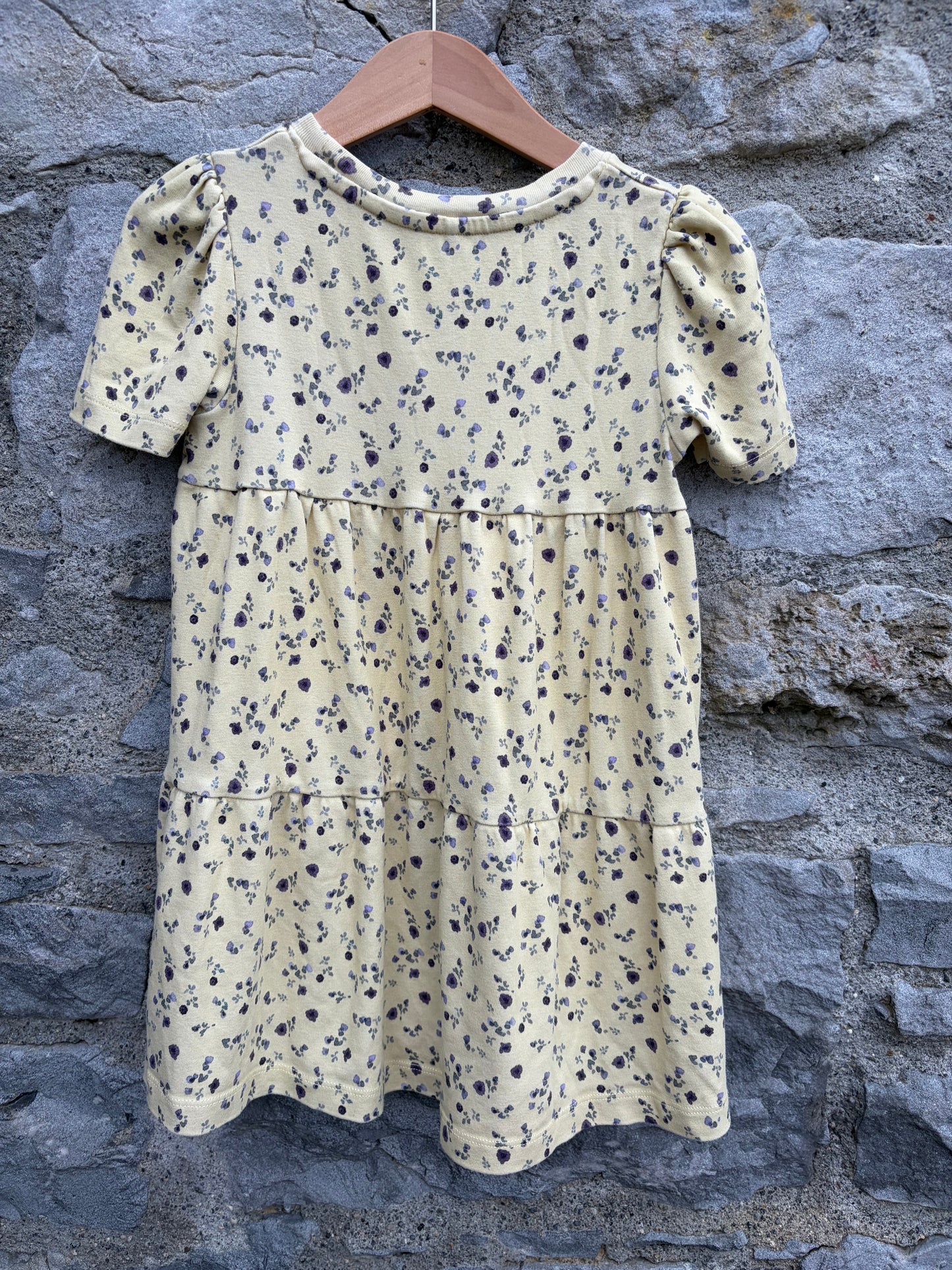 Yellow floral dress 3-4y (98-104cm)