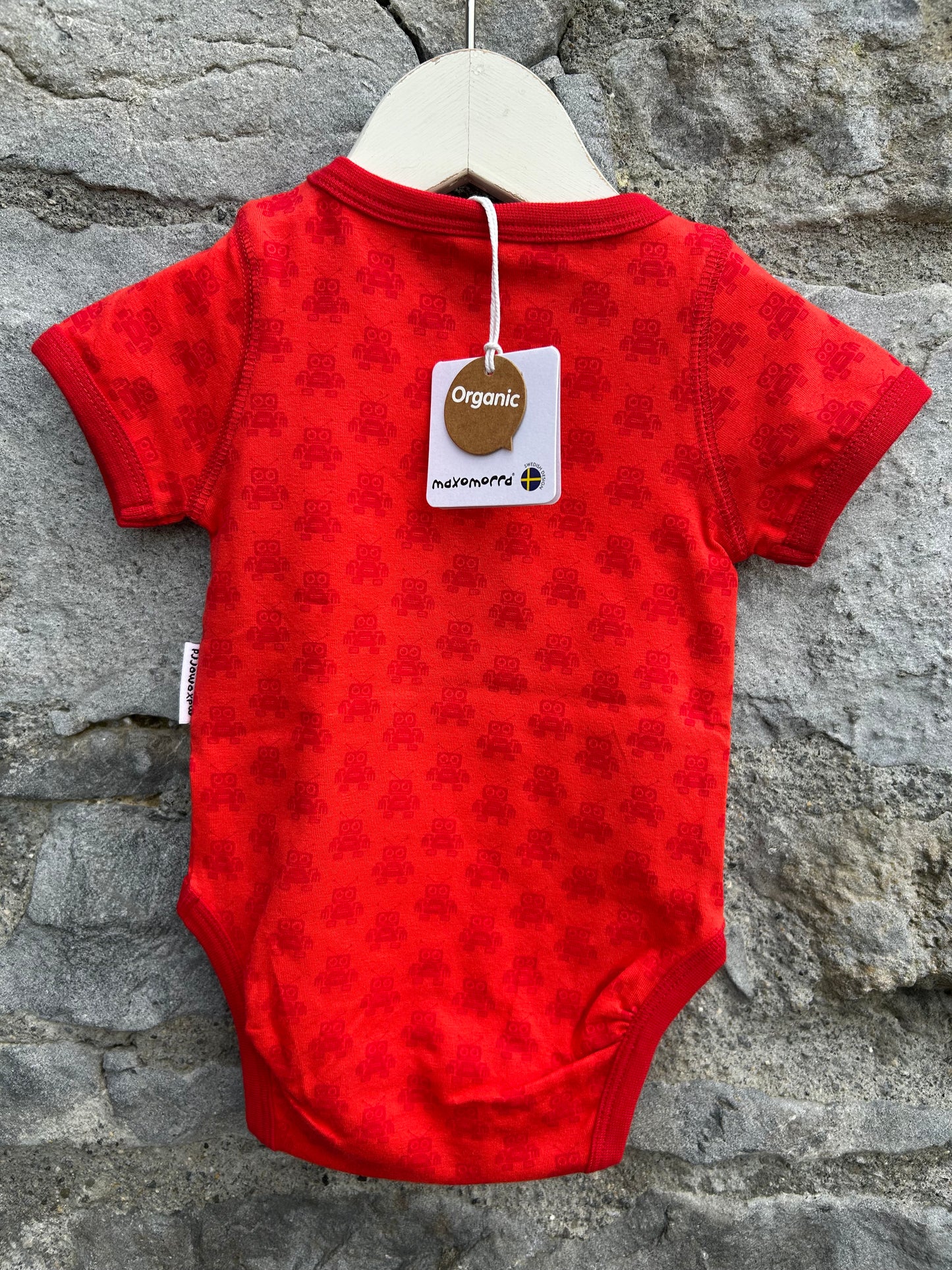 Mono red robots vest  0-1m (50-56cm)