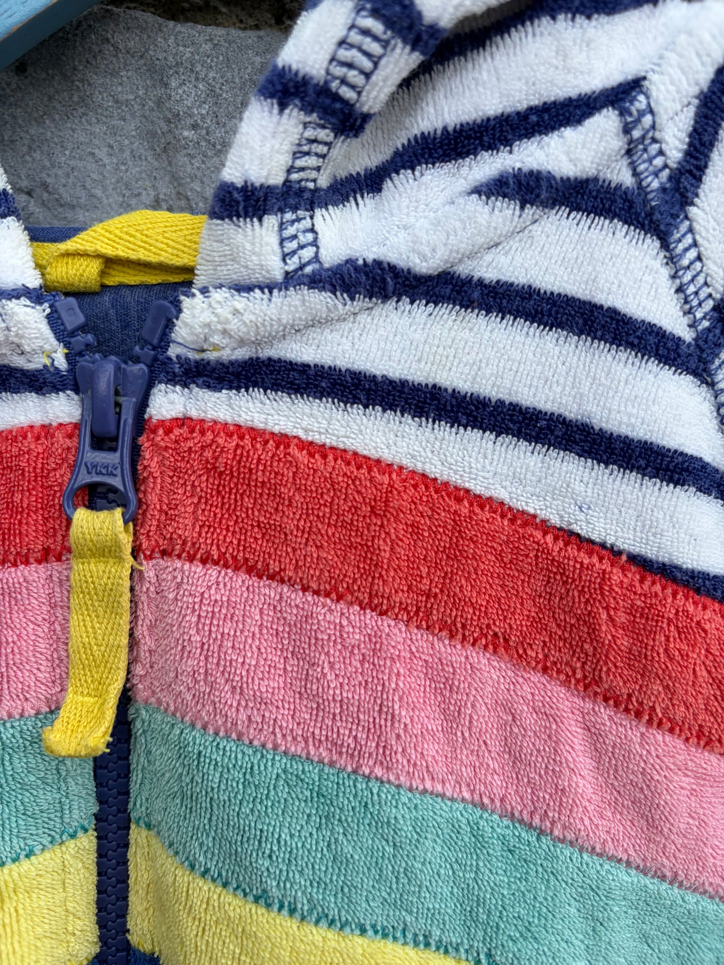 MB Stripy Terry hoodie  6-7y (116-122cm)