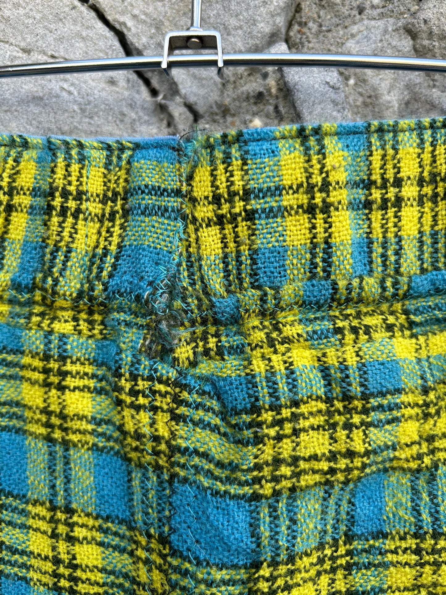 90s green check pants uk 10-12