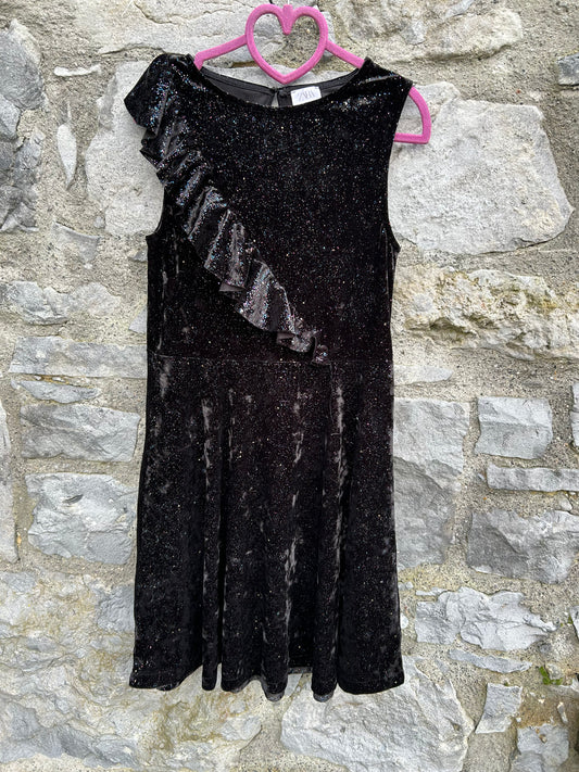 Black glitter dress  11y (146cm)