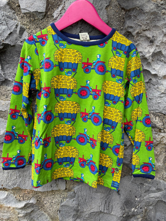 Tractors with hay green top 3-4y (98-104cm)